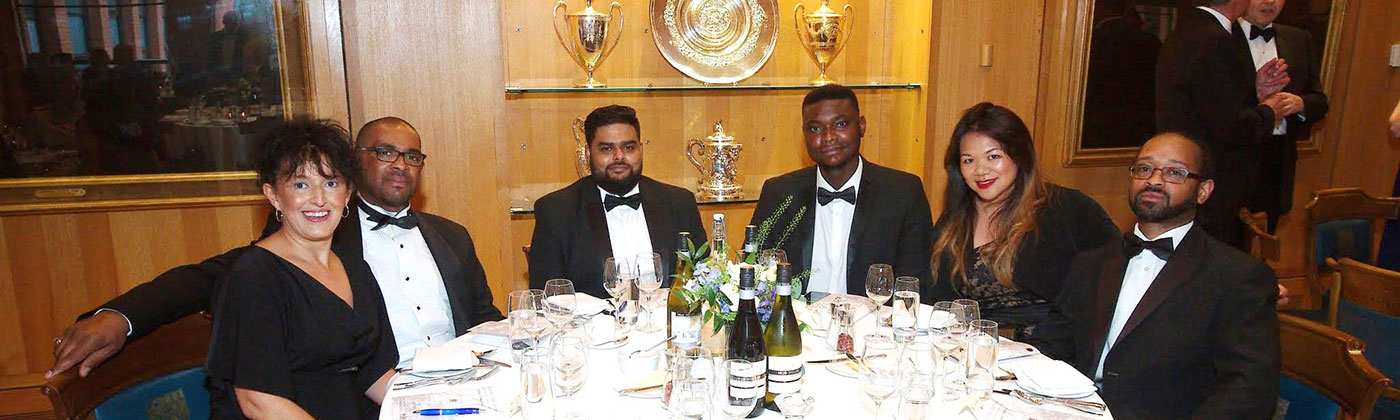 Health Care and Locum Recruitment table at Haberdashers' Gala Dinner
