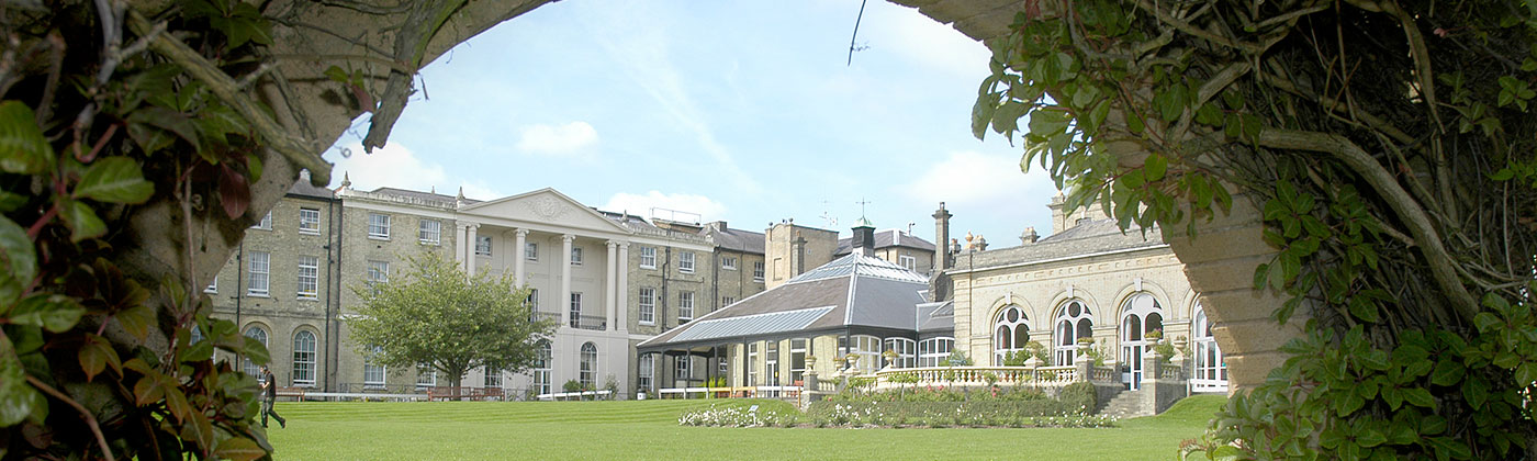 The Royal Hospital for Neuro-disability viewed across the lawn