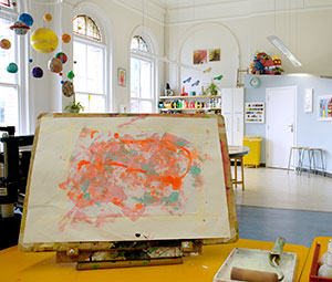 the art room at the Royal Hospital for Neuro-disability Putney, London, UK