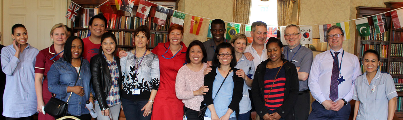 A group of nurses celebrate international nurses day